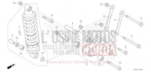 REAR CUSHION ADV750S de 2025